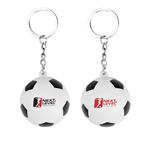 KH20115 Soccer Ball Stress Reliever Keychain With Custom Imprint